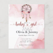 Budget Baby Girl on Way Pink Dream Catcher (Vorderseite)