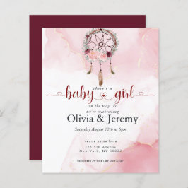 Budget Baby Girl on Way Pink Dream Catcher