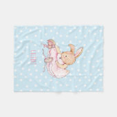 BUDGET Baby Girls Geschenk genannt - Kaninchen Bal Fleecedecke (Vorderseite (Horizontal))