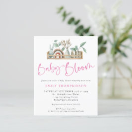 Budget Baby in Bloom Boho Baby Pink Dusche einlade
