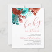 Budget Baby in Bloom Coral Aquamarin Floral Baby D (Vorderseite)