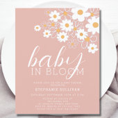 Budget Baby in Bloom Daisy Pink Baby Dusche Einlad