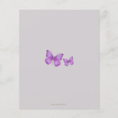 Budget Baby in Bloom Garden Kinderdusche Einladung (Rückseite)