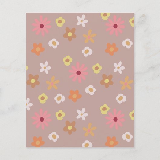 Budget Baby in Bloom Girl Babydusche Einladung (Rückseite)