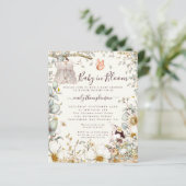 Budget Baby in Bloom Girl Duschcreme Einladung (Stehend Vorderseite)