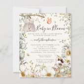 Budget Baby in Bloom Girl Duschcreme Einladung (Vorderseite)