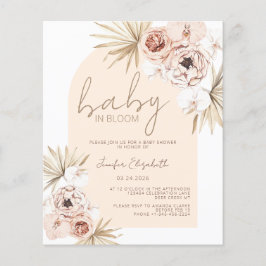 Budget Baby in Bloom Pampas Grass Boho Babydusche