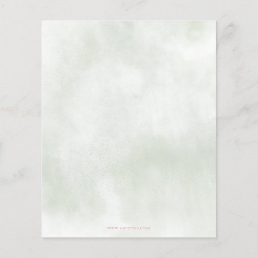 Budget Baby in Bloom Pink Floral Girl Babydusche (Rückseite)