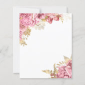 Budget Baby in Bloom Pink Floral Girls Babydusche (Rückseite)