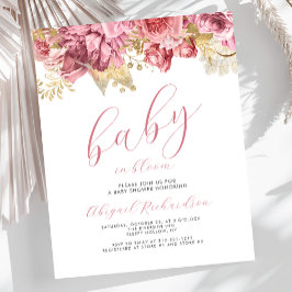 Budget Baby in Bloom Pink Girls Floral Baby Dusche