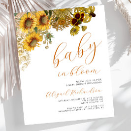 Budget Baby in Bloom Sunflowers Bloral Baby Dusche