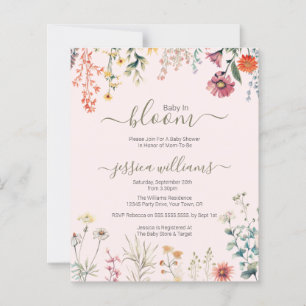 Budget Baby in Blüte Wildflower Babyparty