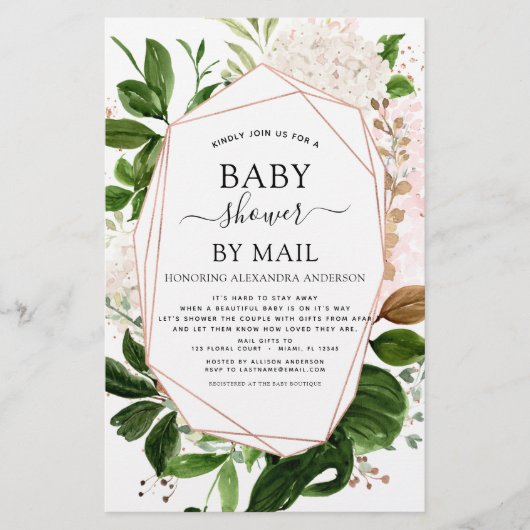 Budget Baby Shower by Mail Greenery Botanical (Vorderseite)