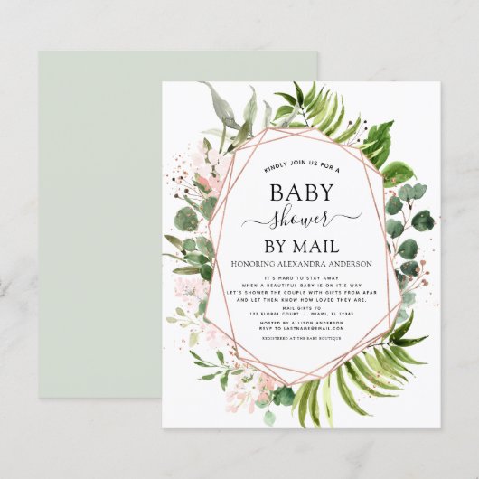 Budget Baby Shower by Mail Greenery Eucalyptus (Vorne/Hinten)