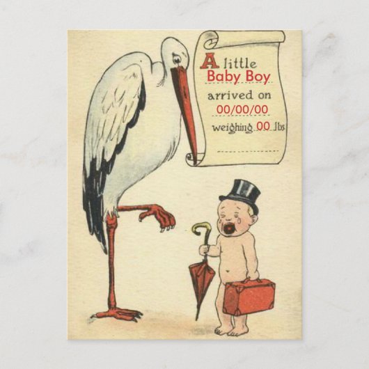 Budget BABY SHOWER Einladungsjunge Einladungspostkarte (Vorderseite)