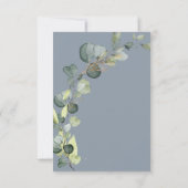 Budget Baby Shower Greenery Eucalyptus Einladungen (Rückseite)