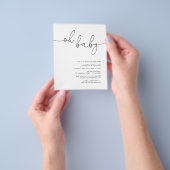 Budget Baby Shower Sonogram Foto Einladung Flyer (Gruppe)