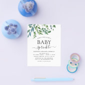 Budget Baby Sprinkle Dusche Grüne Botanische Flieg Flyer (Einzeln)