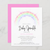Budget Baby Sprinkle Sparkling Rainbow Baby Shower (Vorne/Hinten)