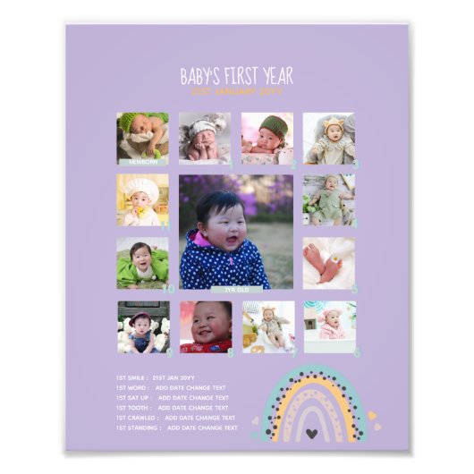 BUDGET Babys 1. FOTO Großeltern Keepake (Vorne)