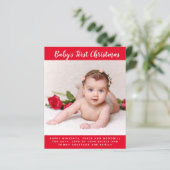 Budget Babys Erster Weihnachtsbrief für das FOTO (Stehend Vorderseite)