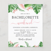 Budget Bachelorette Wochenende Reiseprogramm Tropi Flyer (Vorne)