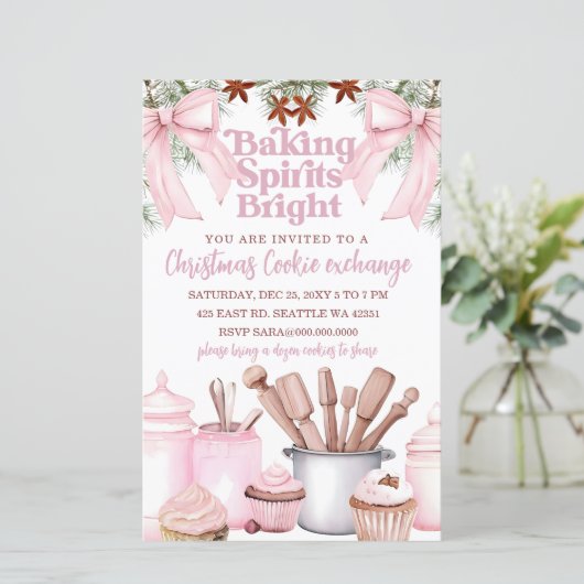 Budget Baking Spirits Bright Pink Cookie Exchange  (Stehend Vorderseite)