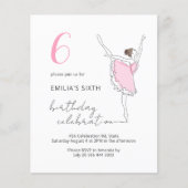 Budget Ballerina Hübsch Rosa Jeglicher Kindergebur (Vorderseite)