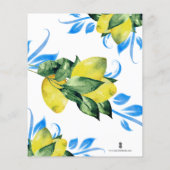 Budget Baptism Invitations Religious Lemons Flyer (Hinten)