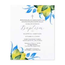 Budget Baptism Invitations Religious Lemons