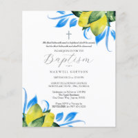 Budget Baptism Invitations Religious Lemons