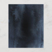 Budget Bar Mitzvah Watercolor Abstrakte Einladung (Rückseite)