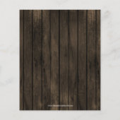 Budget Barn Wood Mason Jar Probe Dinner einladen (Rückseite)