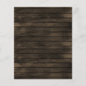 Budget Barn Wood Mason Jar Probe Dinner einladen (Rückseite)