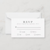 Budget Basic Classic Schwarz-weiß UAWG Meal Card Mitteilungskarte (Vorderseite)