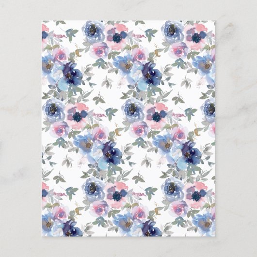 Budget Basil Green und Spun Sugar Blue Einladung (Rückseite)