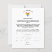 Budget Be our Guest Quote Pride Rainbow Heart LGBT (Rückseite)