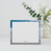 Budget Beach Blue Coastal Ocean Wave Vielen Dank (Stehend Vorderseite)
