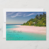 Budget Beach Foto Wedding Save the Date (Vorderseite)