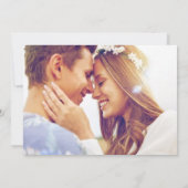 Budget Beach Foto Wedding Save the Date (Rückseite)