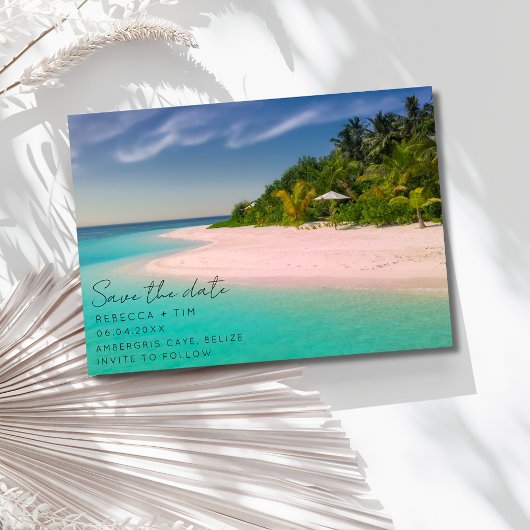 Budget Beach Foto Wedding Save the Date