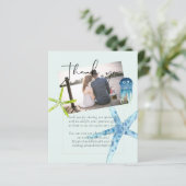 BUDGET Beach Ocean Life Hochzeit Danke FOTO (Stehend Vorderseite)