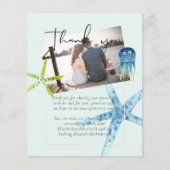 BUDGET Beach Ocean Life Hochzeit Danke FOTO (Vorderseite)