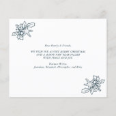 Budget Beach Script 3 Foto Collage Weihnachtskarte (Rückseite)