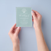 Budget Beach Seashell Hochzeitsglas Flyer (Gruppe)