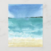 Budget Beach Sees und Greetings Family Foto Flyer (Hinten)