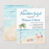 Budget Beach Surf Adventure Baby Dusche (Vorne/Hinten)