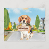 Budget Beagle Neue Adresse Wir haben umgezogen Hun (Vorderseite)