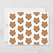 Budget Bear Foto Baby Erstgeburtstag Einladung (Rückseite)