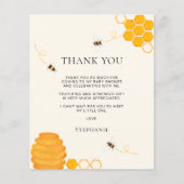 Budget Bee Baby Dusche Danke Karte (Vorderseite)